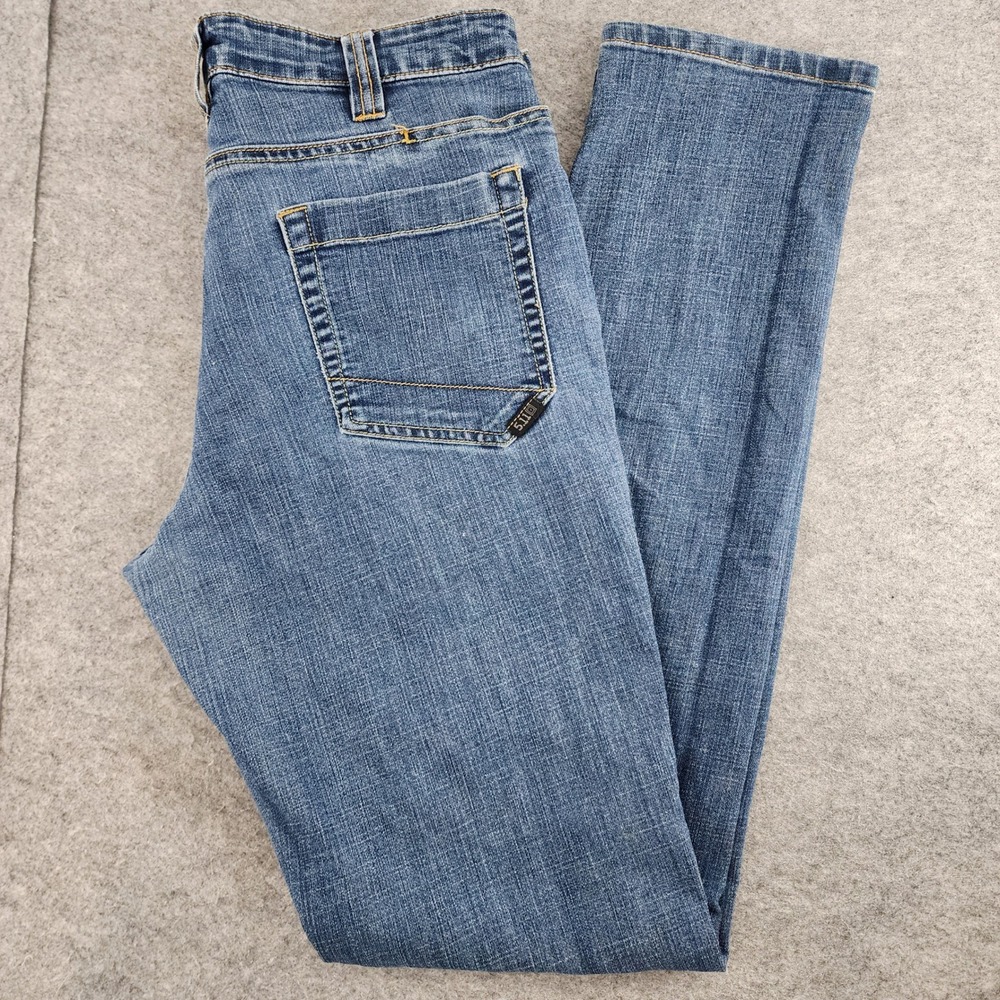 5.11 Tactical Mens Blue Straight Leg Workwear Denim Jeans 34x36